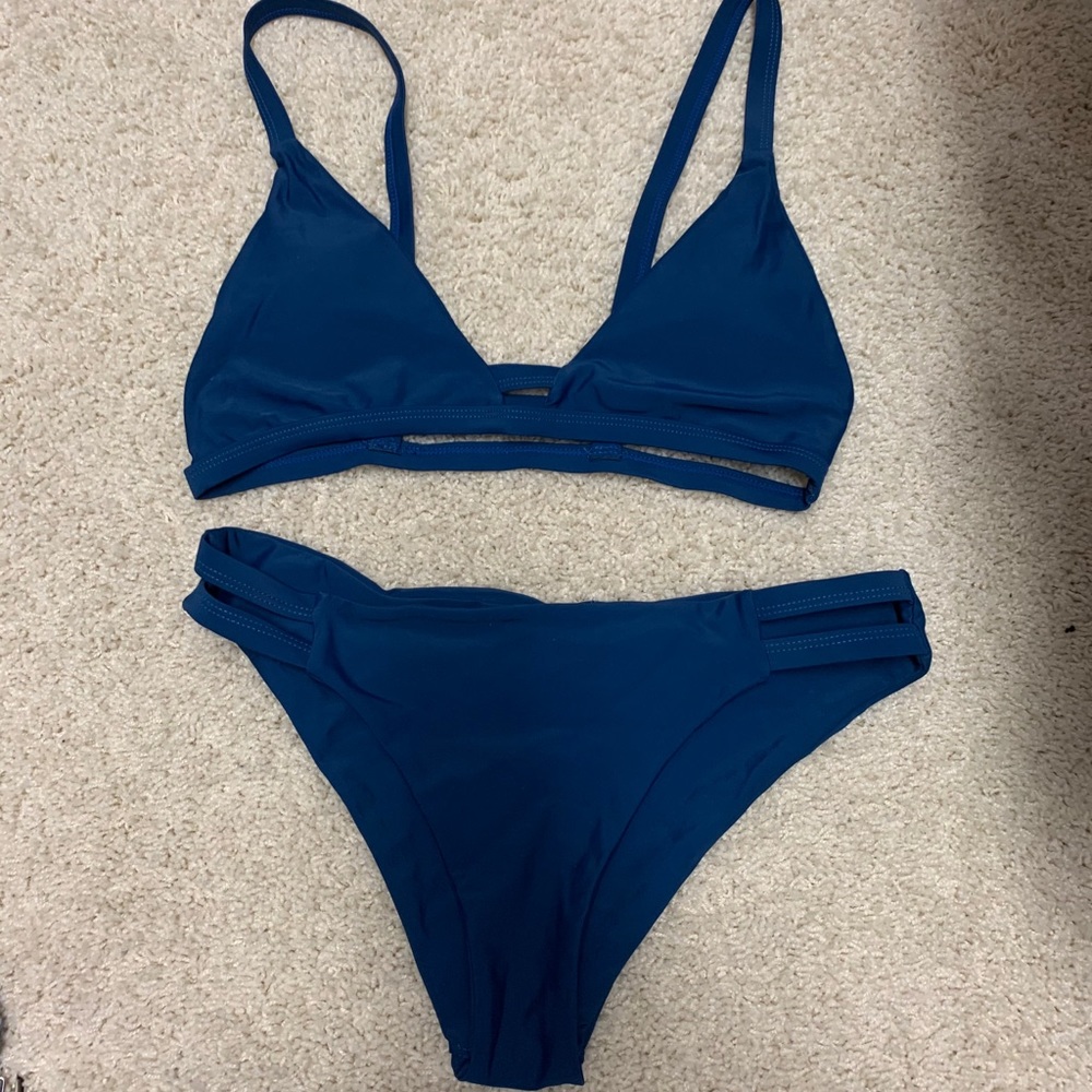 navy bikini